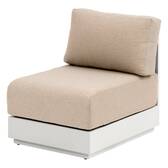Poltrona da giardino senza braccioli ALLURE Avena Alluminio trattato con epossidica, Poliestere Avena
