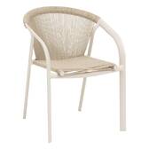 Sedia da giardino con braccioli impilabile RIU Argilla / Beige Alluminio rivestito in epossidico Argilla / Beige