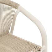 Sedia da giardino con braccioli impilabile RIU Argilla / Beige Alluminio rivestito in epossidico Argilla / Beige