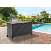 Baule contenitore EDENIO Grafite 510 L - Acciaio zincato, Alluminio rivestito in resina epossidica Grafite