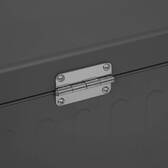 Baule contenitore EDENIO Grafite 670 L - Acciaio zincato, Alluminio rivestito in resina epossidica Grafite