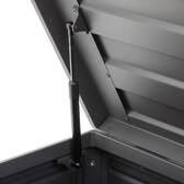 Baule contenitore EDENIO Grafite 1070 L - Acciaio zincato, Alluminio rivestito in resina epossidica Grafite