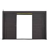 Persiana scorrevole per pergola bioclimatica EVORA Grafite Per EVORA Lato 3 m - 2,7 x 2,3 m - Alluminio trattato con verniciatura epossidica Grafite