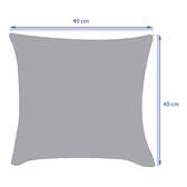 Cuscino decorativo per esterni MAORIA con motivo giungla STOF x Hespéride - 40 x 40 cm - Poliestere Motivo giungla