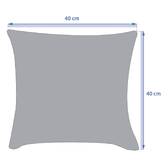 Cuscino da esterno MAORIA con motivo Tigre STOF x Hespéride - 40 x 40 cm - Poliestere Motivo tigre