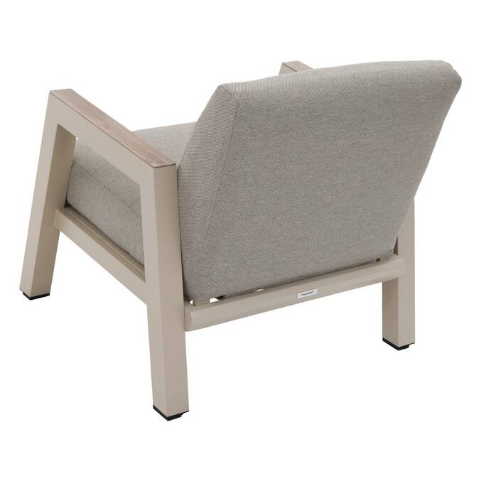 Salotto da giardino AXIOME Beige / Argilla 5 posti - Alluminio trattato con epossidica, Olefina3763
