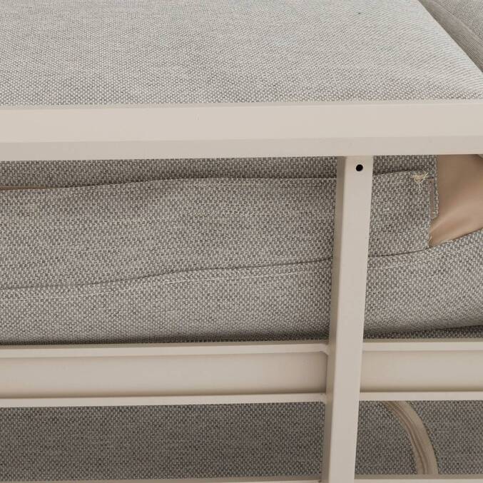 Salotto da giardino AXIOME Beige / Argilla 5 posti - Alluminio trattato con epossidica, Olefina3763
