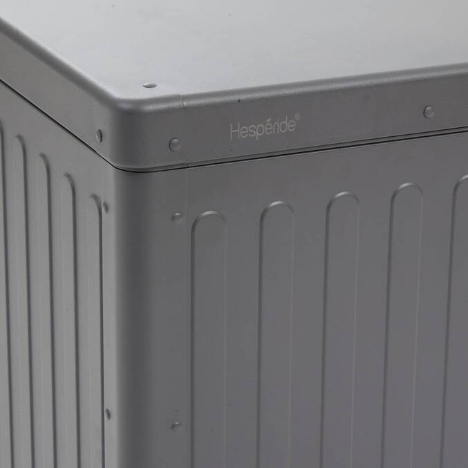 Baule contenitore EDENIO Grafite 510 L - Acciaio zincato, Alluminio rivestito in resina epossidica Grafite