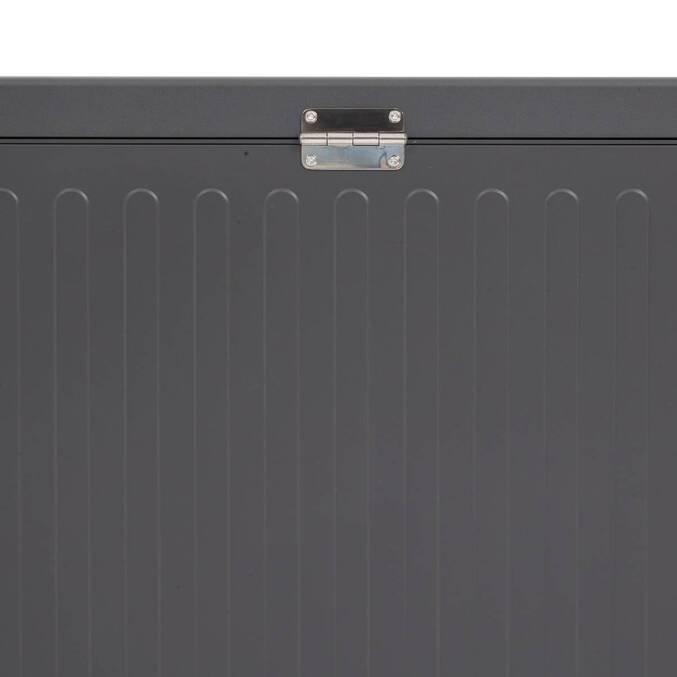 Baule contenitore EDENIO Grafite 510 L - Acciaio zincato, Alluminio rivestito in resina epossidica Grafite