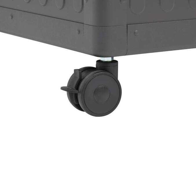 Baule contenitore EDENIO Grafite 510 L - Acciaio zincato, Alluminio rivestito in resina epossidica Grafite