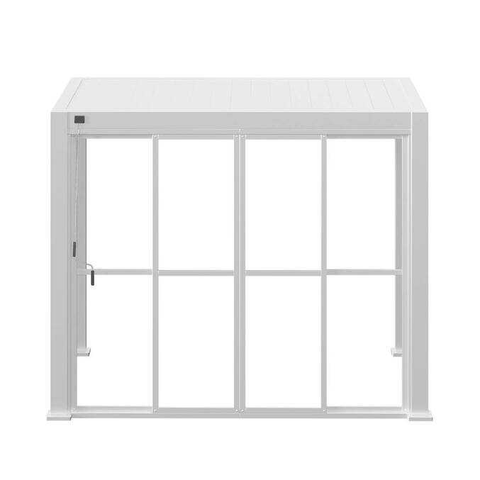 Porte scorrevoli EVORA Bianco Per EVORA Lato 3,6 m - 3,4 x 2,3 m - Alluminio trattato con verniciatura epossidica Bianco