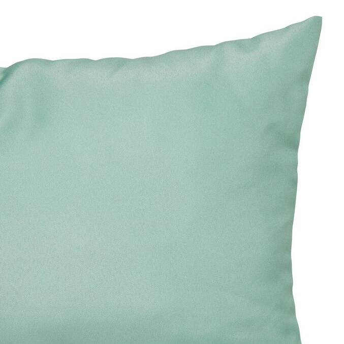 Copricuscino da esterno LILIO Verde celeste 50 x 30 cm - Poliestere Verde celadon