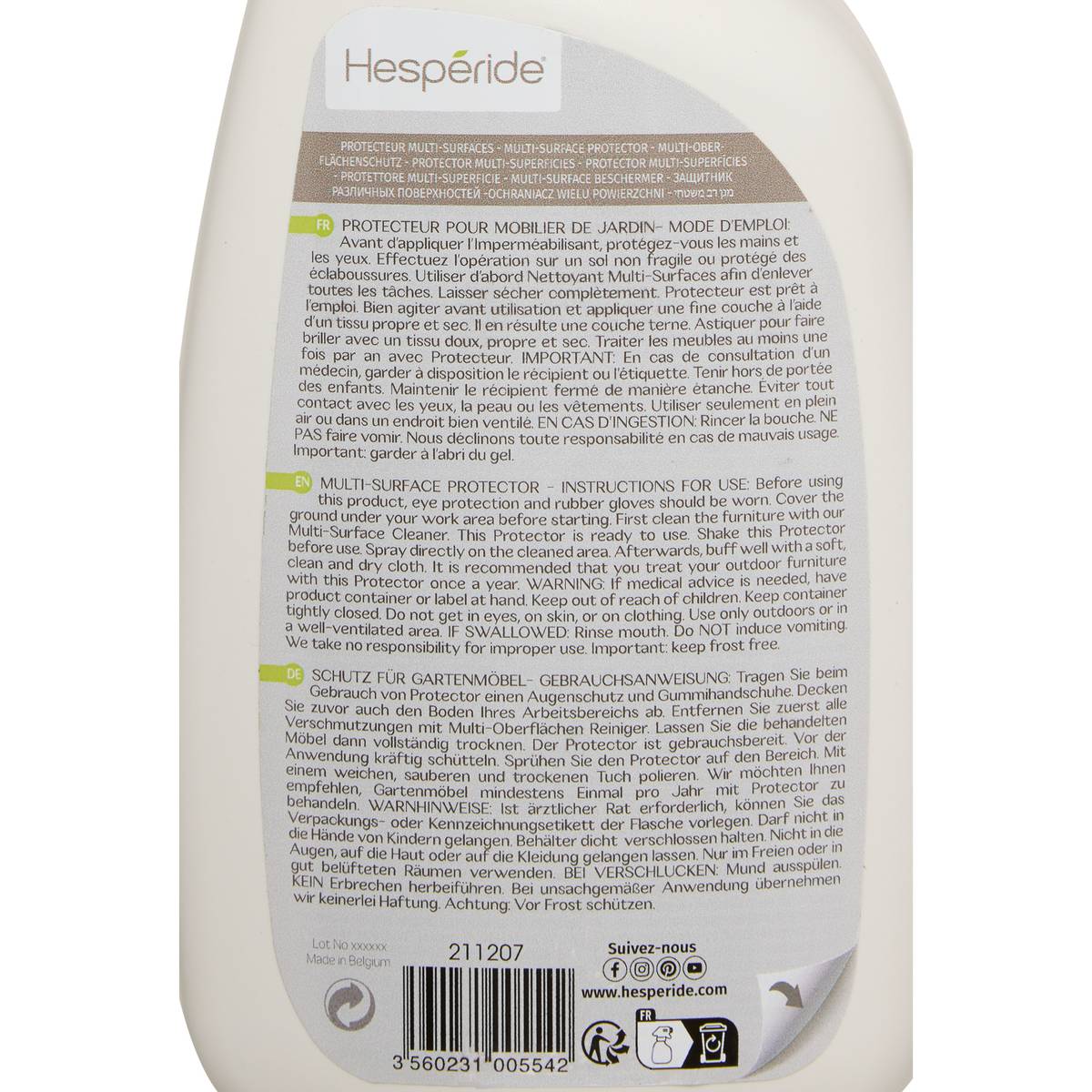 Pellicola protettiva multi-superficie con finitura trasparente Spray 75 cl Bianco