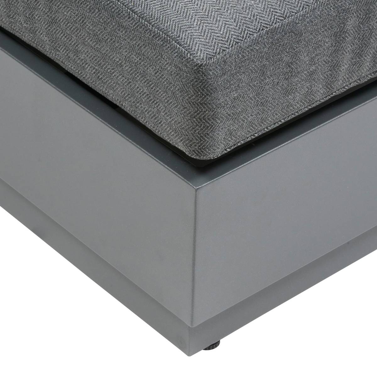 Letto da piscina ALLURE Grafite Alluminio trattato con epossidica, Poliestere Grafite