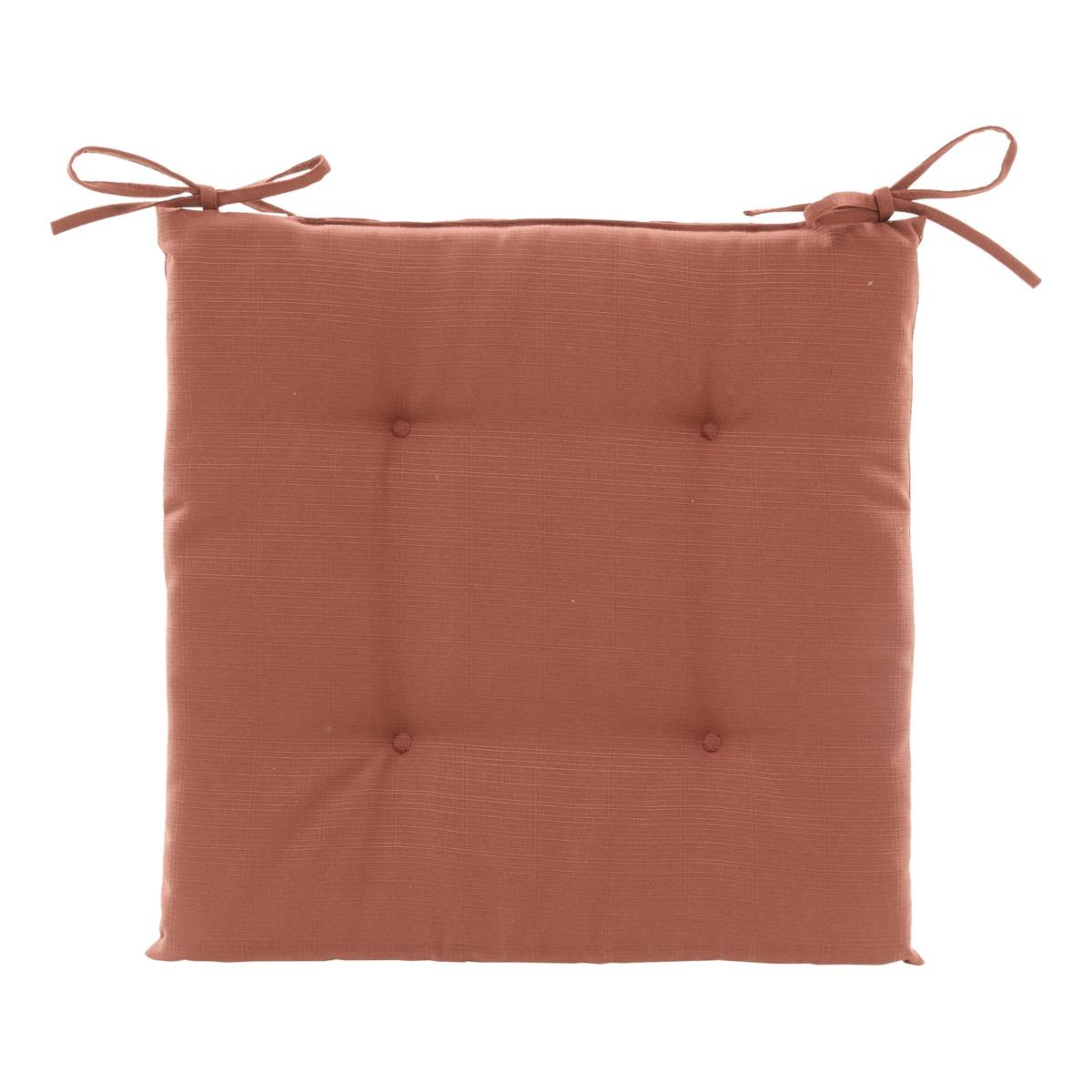 Cuscino per sedia KORAÏ Mogano 40 x 40 cm - Poliestere Marrone Mogano