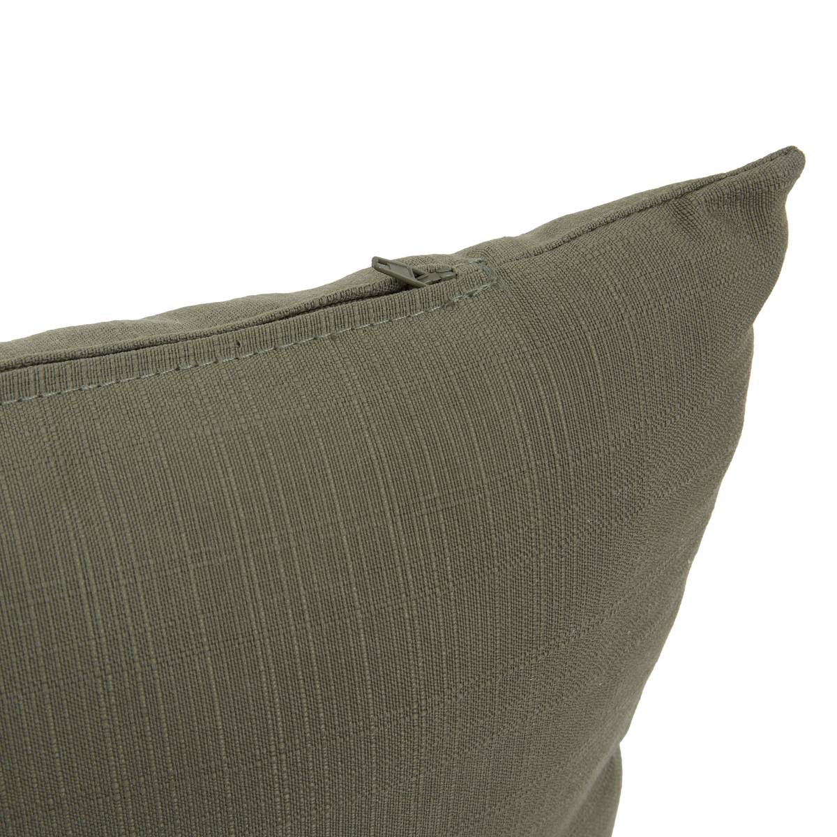 Cuscino da esterno KORAÏ Verde alloro 40 x 40 cm - Poliestere Lauro