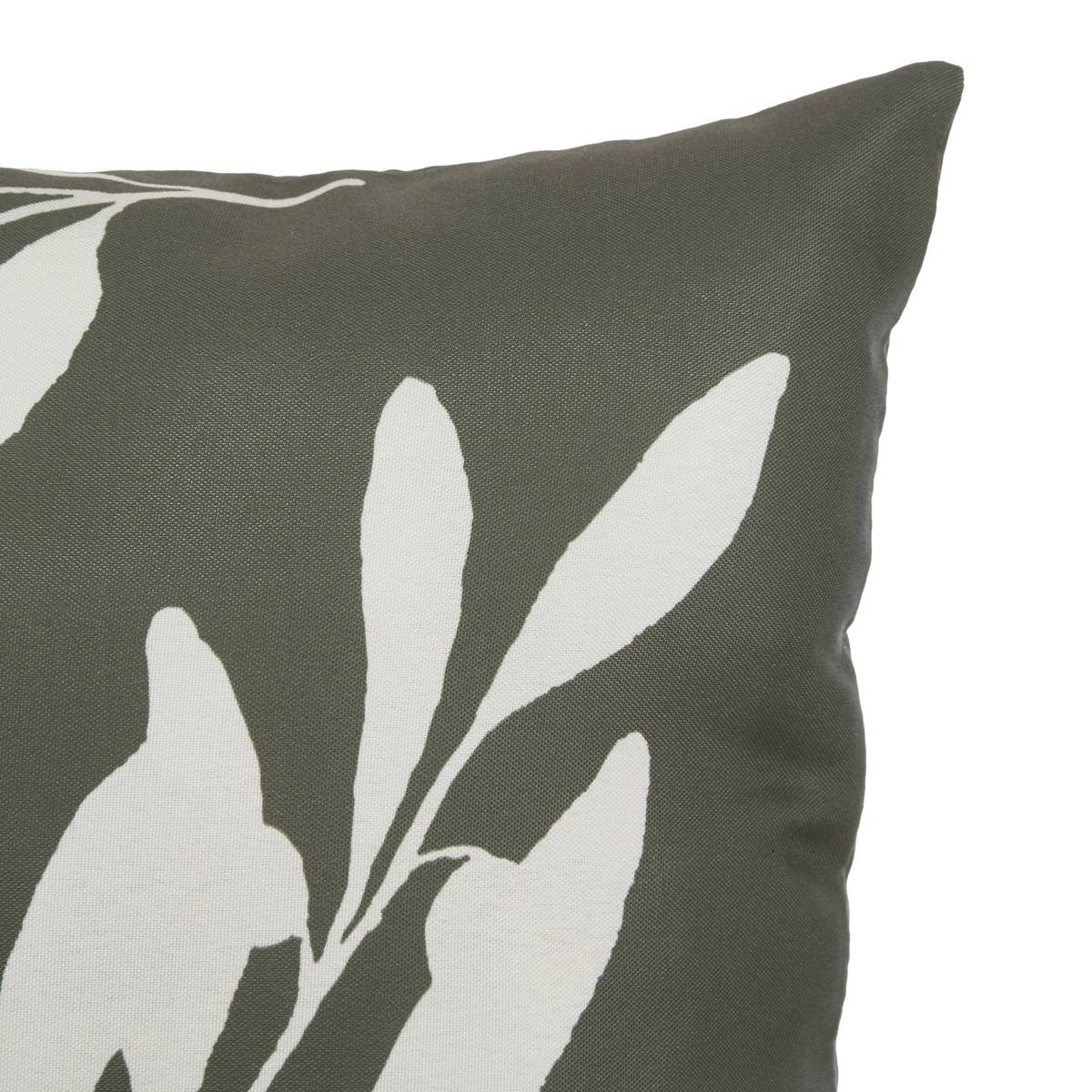 Copricuscino da esterno rettangolare TILEO Verpara curo 50 x 30 cm - Poliestere Verde scuro