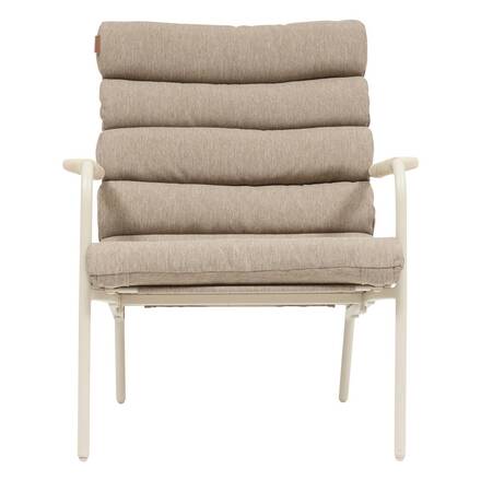 Poltrona relax da giardino SOLANI Argilla Acciaio trattato con epossidica, Trattamento antiruggine rinforzato, Texaline
