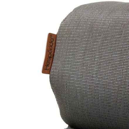 Poltrona relax da giardino SOLANI Caffè Acciaio trattato con epossidica, Trattamento antiruggine rinforzato, Texaline