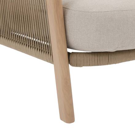 Salotto da giardino NELORA Beige 5 posti - Alluminio trattato con epossidica, Olefina