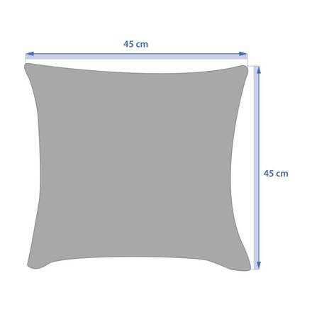 Cuscino decorativo SOLFIA Caffè 45 x 45 cm - Poliestere
