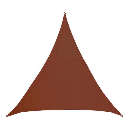 Vela ombreggiante triangolare ELYORA Mogano 3 x 3 m - Poliestere