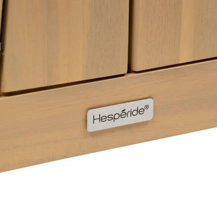 Baule contenitore LODGIA Beige 165L - Acacia certificato FSC®, Acciaio