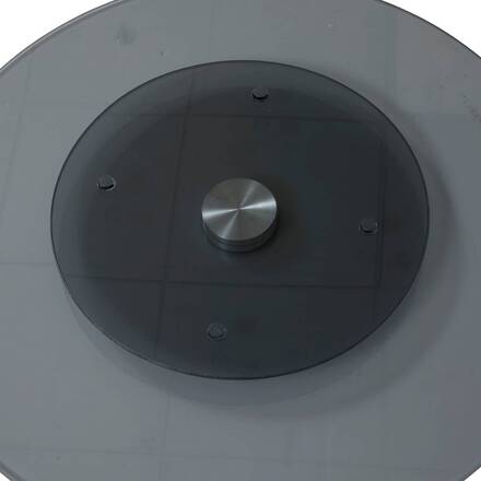 Piatto girevole trasparente D. 45 cm - Vetro temperato, Alluminio