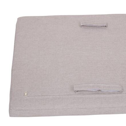 Baule contenitore LODGIA Beige 210L - Acacia certificato FSC®, Acciaio