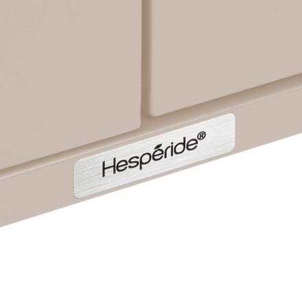 Credenza da giardino IRONIA Argilla 90 x 45 x 86 cm - Acciaio zincato, Trattamento antiruggine rinforzato