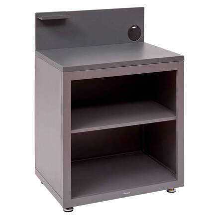 Mensola per cucina estiva OXYANA Grafite 110 x 60 x 80 cm - Acciaio zincato, Trattamento antiruggine rinforzato