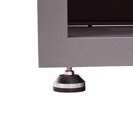 Mensola per cucina estiva OXYANA Grafite 110 x 60 x 80 cm - Acciaio zincato, Trattamento antiruggine rinforzato