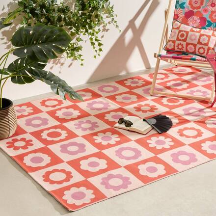 Tappeto da esterno CHACHAPOP Rosa 230x160 cm - Polipropilene