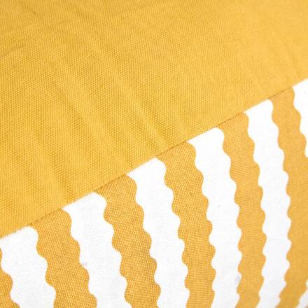 Cuscino da pavimento rettangolare per esterni POOLSIDE Giallo 120 x 80 cm - Cotone
