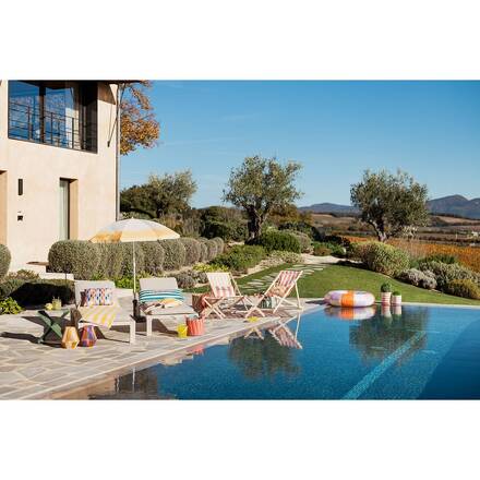 Cuscino da esterno rettangolare POOLSIDE Terracotta 50 x 30 cm - Poliestere