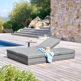 Letto da piscina ALLURE Grafite Alluminio trattato con epossidica, Poliestere Grafite