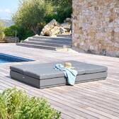 Letto da piscina ALLURE Grafite Alluminio trattato con epossidica, Poliestere Grafite
