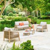 Salotto da giardino NELORA Beige 5 posti - Alluminio trattato con epossidica, Olefina Beige