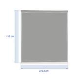 Tenda per pergola EVONIS Grafite Per EVONIS Lato 3 m - 2,7 m - Alluminio, Texaline Grafite