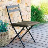 Cuscino per sedia KORAÏ Verde alloro 40 x 40 cm - Poliestere Lauro