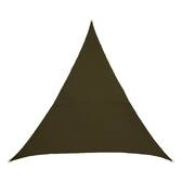 Vela ombreggiante triangolare ELYORA Verde alloro 4 x 4 m - Poliestere Lauro