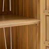 Modulo per cucina estiva LODGIA Beige 100 x 86 x 50 cm - Acciaio, Alluminio, Acacia certificata FSC® Acacia