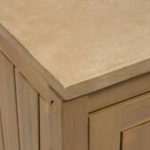 Modulo per cucina estiva LODGIA Beige 100 x 86 x 50 cm - Acciaio, Alluminio, Acacia certificata FSC® Acacia