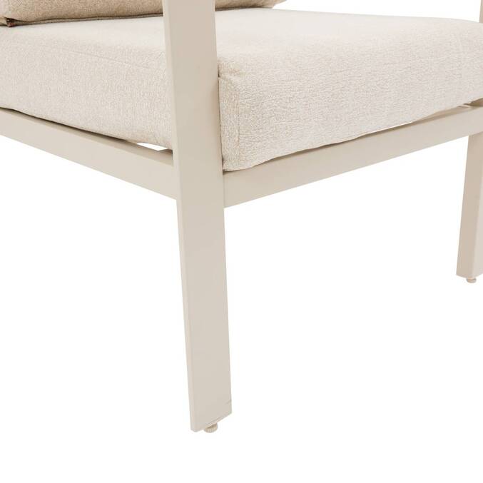 Poltrona da giardino LUZANE Argilla Alluminio trattato con epossidica, Poliestere riciclato3704