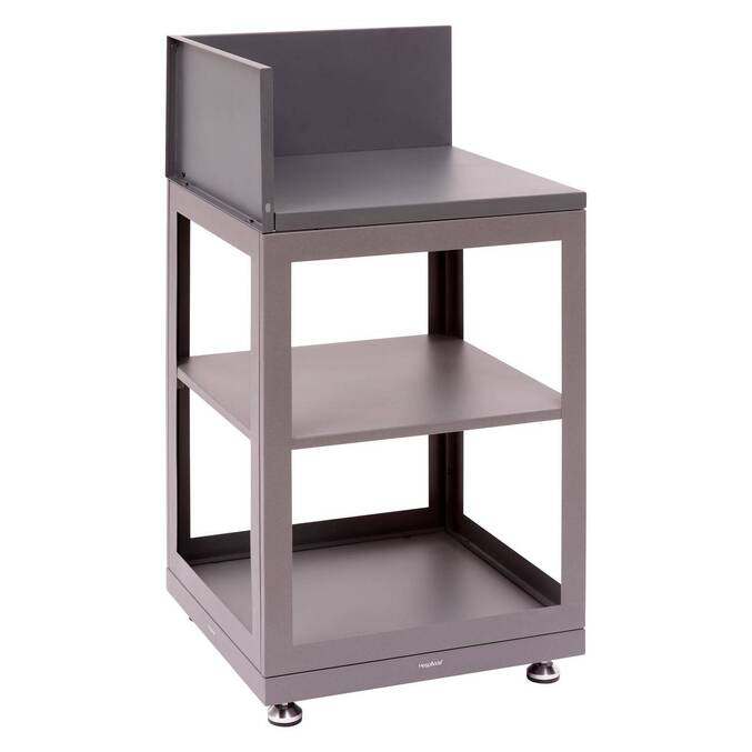 Modulo angolare per cucina estiva OXYANA Grafite 110 x 60 x 60 cm - Acciaio zincato, Trattamento antiruggine rinforzato Grafite