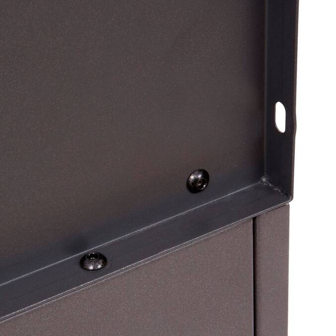 Modulo angolare per cucina estiva OXYANA Grafite 110 x 60 x 60 cm - Acciaio zincato, Trattamento antiruggine rinforzato Grafite