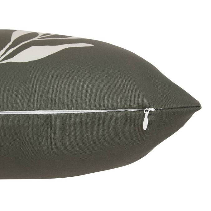 Copricuscino da esterno rettangolare TILEO Verpara curo 50 x 30 cm - Poliestere Verde scuro