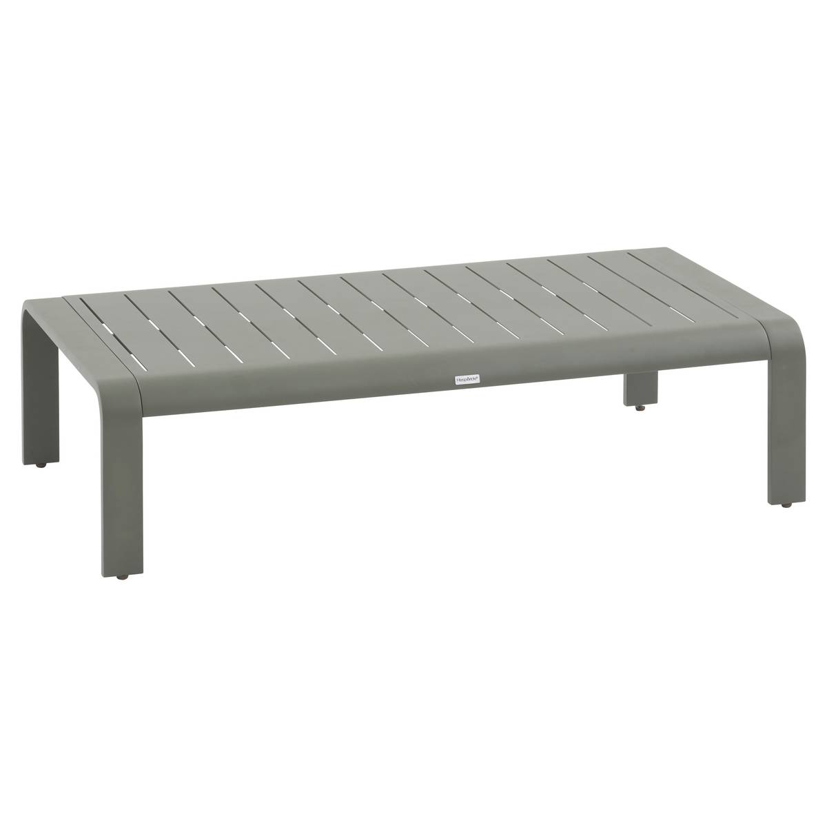 Salotto da giardino DOMILLY Verde alloro 5 posti - Alluminio trattato con epossidica, Olefina Beige / Verde Alloro