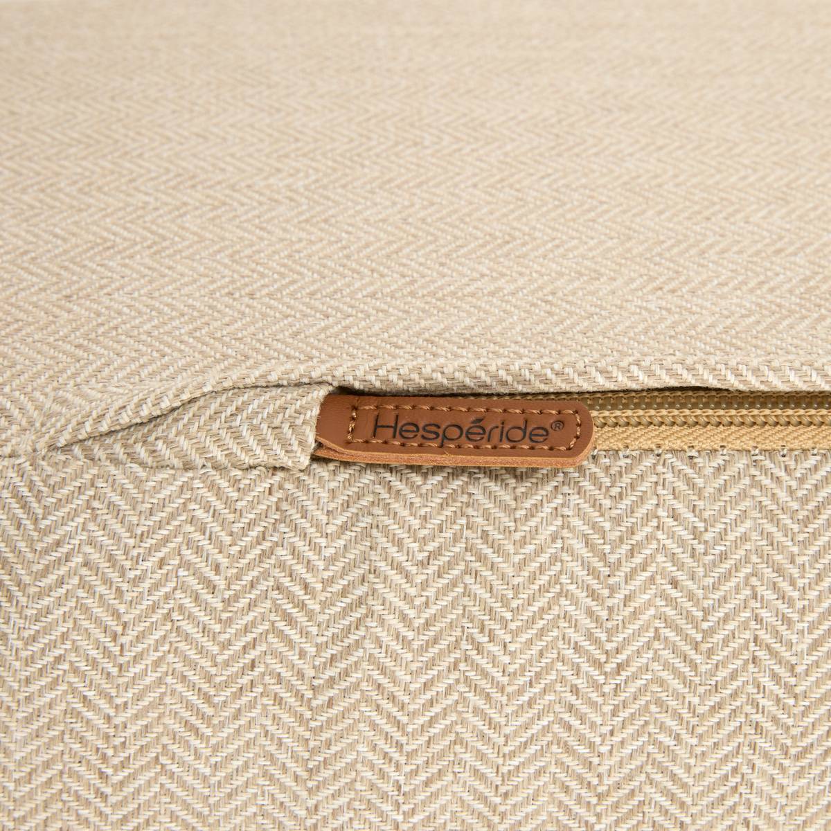 Set da giardino girevole ALLURE Beige / Mogano 5 posti - Alluminio trattato con epossidico, Poliestere Beige Zebrano / Marrone Mogano