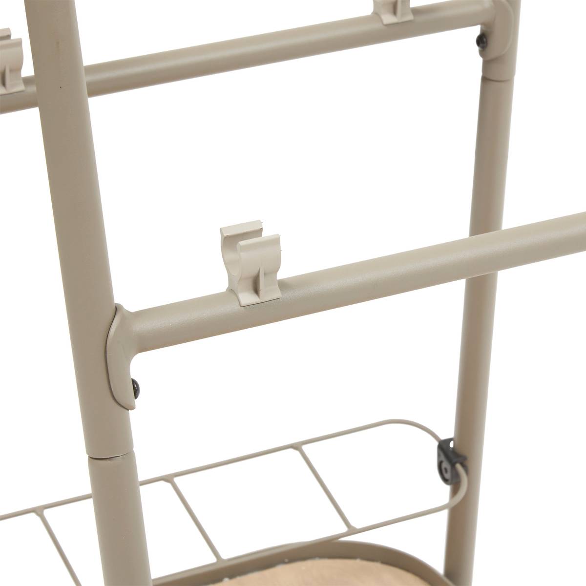 Carrello EASINESS Mogano 73 x 48 x 80 cm - Alluminio trattato con epossidica, Trattamento antiruggine Miele / Caffè